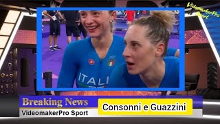 Olimpiadi Parigi Consonni e Guazzini medaglia doro ciclismo su pista [upl. by Feldstein]