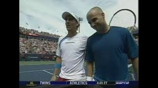 Gaston Gaudio vs Andre Agassi Montreal 2005 QF Highlights HD [upl. by Negiam229]