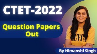 CTET2022 Question Papers Available Now  Lets Solve  CTET Result कब [upl. by Ermey560]