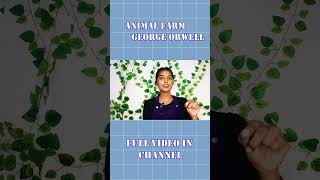 Best political novelAnimal farm by George orwell review in tamilanimalfarmgeorgeorwellnovel [upl. by Jamnis]