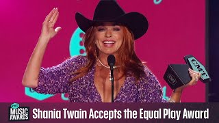 Shania Twain Accepts the Equal Play Award  2023 CMT Music Awards [upl. by Finnigan]