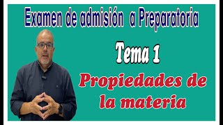 Propiedades de la materia estudiando para examen de admisión a preparatoria Tema 1 [upl. by Shinberg]