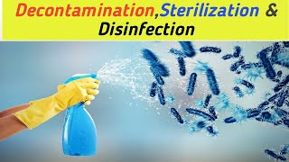 Decontamination  Sterilization  Disinfection [upl. by Pliske]