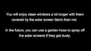 Should I clean my windows before you install the solar screens [upl. by Sturrock]