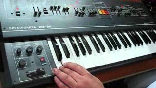 ELEKTRONIKA EM25  Soviet vintage strings synth [upl. by Micki415]