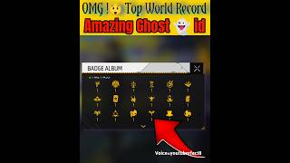 OMG 😲 WORLD RECORD GHOST IDS IN FREE FIRE😱shorts shortvideo youtubeshorts freefire ghostid [upl. by Harshman]