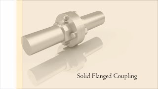 Solid Flanged Coupling assembly animation  Shaft Couplings  Autodesk Inventor [upl. by Irej]