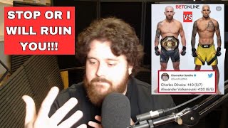 THE MMA GURU ON MMA YOUTUBERS MANUFACTURING FAKE DMS FROM HIM [upl. by Beshore825]