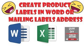 How to Create warehouse Inventory Product labels from Worksheet excel [upl. by Kushner]