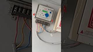 3Phase Electric digital Sub Meter lagaye  install sub meter shorts [upl. by Sirapal]