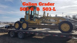 Galion Grader  503G 503L Old Equipment [upl. by Leamhsi]