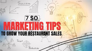 7 NoCost Marketing Techniques for your Restaurant [upl. by Otanutrof]