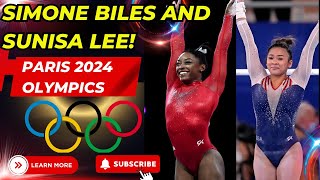 Simone Biles and Sunisa Lee at the 2024 Paris Olympics You dont want to Miss [upl. by Ldnek]