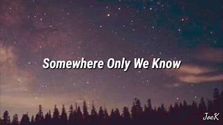 Keane  Somewhere Only We Know Lyrics [upl. by Schaper]