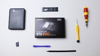 MacBook SSD Upgrade  Easy method  Samsung Evo 970 NVME and Sintech NGFF SSD Adapter [upl. by Odraccir13]