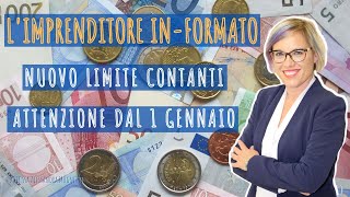 DAL 1 GENNAIO 2022 NUOVO LIMITE DEL CONTANTE  FATE ATTENZIONE [upl. by Aelanej]