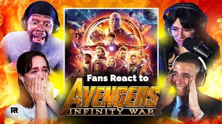 Marvel Studios Avengers Infinity War Official Trailer 2 Final Reaction Mashup [upl. by Yttel]