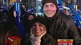 2010 ball drop New Years Rockin Eve coverage on ABC [upl. by Acillegna]