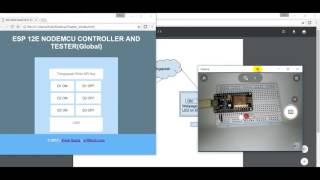 Controlling Esp12E NodeMCU with LED from website using thingspeak from anywhere in the worldPart2 [upl. by Meekar355]