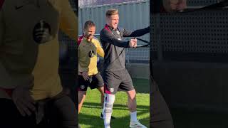 💪 Ter Stegen begins his rehab at the Ciutat Esportiva 👊 fcbarcelona shorts [upl. by Aicillyhp]