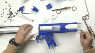 NERF caliburn 石中劍 安裝教學示範 工匠大師 Build Modded Blaster 200 FPS [upl. by Dohsar]