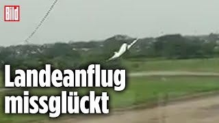 Flugzeug stürzt neben Landebahn ab  Kolumbien [upl. by Jillene]