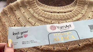 Сукня з пряжі YarnArt Flowers Alpaca [upl. by Gilliette646]