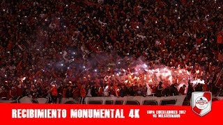 RECIBIMIENTO MONUMENTAL 4K  River Plate vs Wilstermann  Libertadores 2017 [upl. by Wavell]