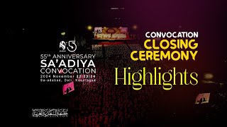 CONVOCATION CLOSING CEREMONY  HIGHLIGHTS FULL [upl. by Langley]