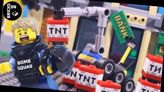 FULL Bomb Squad TNT Bank Robbery Lego Bulldozer Break in Shoot out Rocket Prison Escape Bike Heist [upl. by Snebur597]