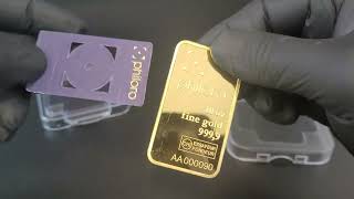 Goldbarren Philoro 10 oz [upl. by Richmal563]