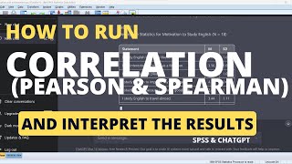 Pearson Correlation using SPSS  Running Interpreting and Reporting [upl. by Eahs787]