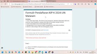 Tutorial cara pendaftaran beasiswa KIPKuliah UIN Mataram 2024 PART 2 [upl. by Nanci]