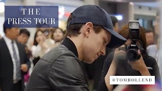 tom holland and the spiderman homecoming press tour [upl. by Kannan]