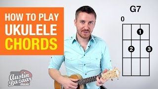 How to Play Ukulele Chords Part 1  Soprano Concert Tenor [upl. by Sidell820]