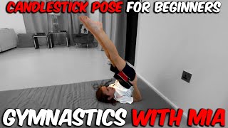 Tutorial how to do Candlestick in gymnastics for beginners [upl. by Irak]