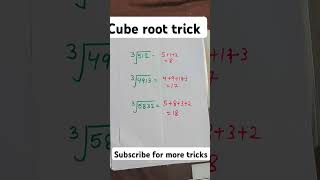 Cube root maths mathstip cube tricks education cgl exam tranding important [upl. by Aifoz]