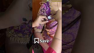 Tip Saree pleat sticking Save it tips makeup sareelove sareedraping [upl. by Emma342]