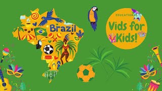 Brazil facts for kids  South American geography [upl. by Akcirahs]