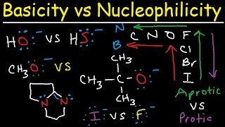 Basicity vs Nucleophilicity  Steric Hindrance [upl. by Maxi]