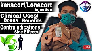 Kenacort injection uses amp side effects [upl. by Naneik159]