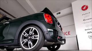 MINI F57 JCW AC SCHNITZER バルブ付きマフラー フルシステム [upl. by Unity]