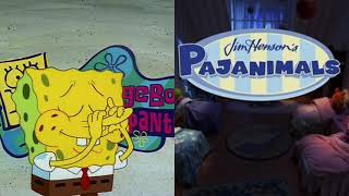 SpongeBob SquarePantsPajanimals Theme Songs A Pajanimal Anniversary Musical Mashup [upl. by Qulllon]