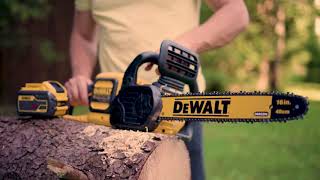 Аккумуляторная цепная пила DEWALT FLEXVOLT DCM575NXJ [upl. by Maxfield640]