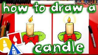 How To Draw A Christmas Candle [upl. by Padraic]