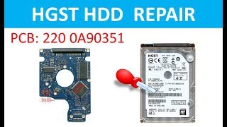 HGST HTS721010A9E630 HTS545050A7E380 HTS545050A7E680 220 0A90351 repair data recovery [upl. by Nibram]