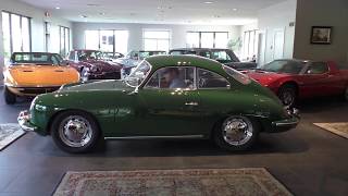 1965 Porsche 356 SC 1600 Reutter Coupe walk around amp start up [upl. by Klein]