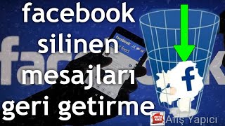 Facebook silinen mesajları vee fotoğrafları geri getirme [upl. by Oralla857]