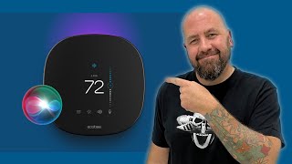 Apple HomeKit Ecobee Smart Thermostat With SIRI Onboard [upl. by Erdnaid]