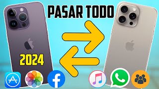 Cómo Pasar TODOS LOS DATOS de un iPhone a otro iPhone en 2024 📱 Sin perder tus fotos y videos [upl. by Sheaff]